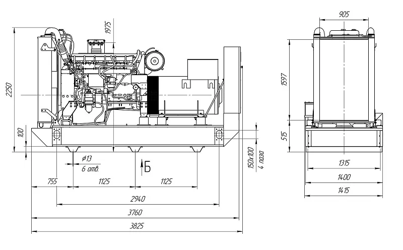 Дизельный генератор ПСМ ADV-460