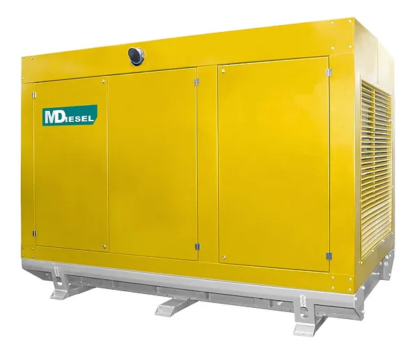 Дизельный генератор MitsuDiesel МД АД-100С-Т400-1РПМ29 (ПОЖ) в погодозащитном кожухе